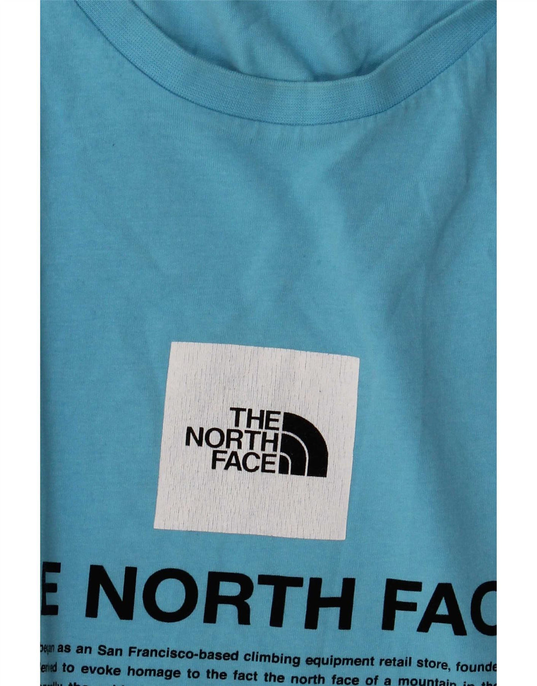 Мужская футболка с рисунком The North Face, средний синий цвет