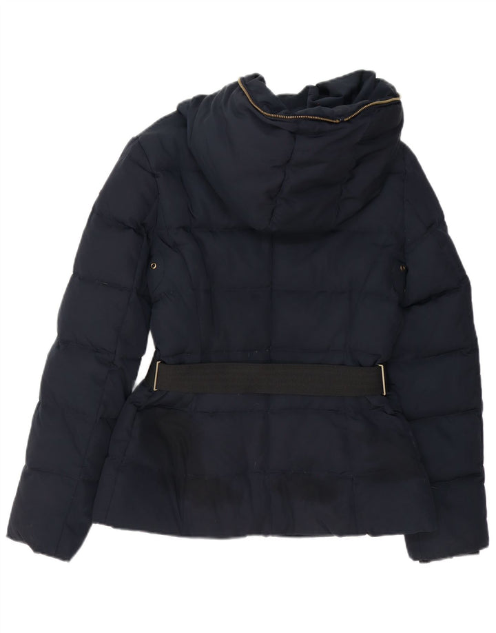 Женская утепленная куртка с капюшоном Esprit UK 8, маленькая, темно-синяя, полиэстер