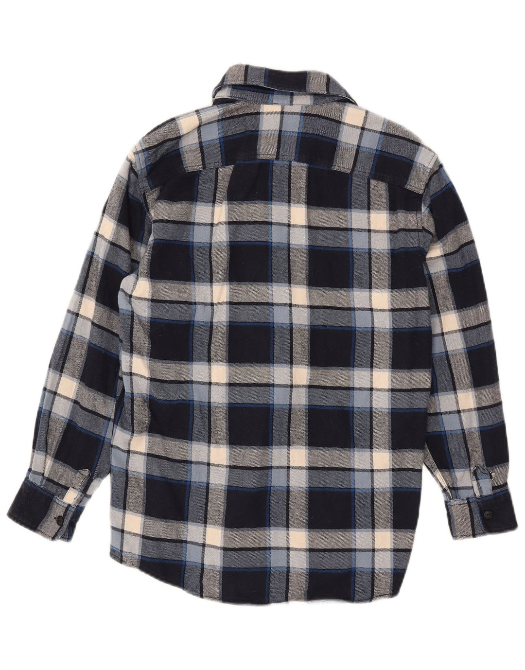 Мужская фланелевая рубашка Gap XS, синяя хлопковая клетка в клетку