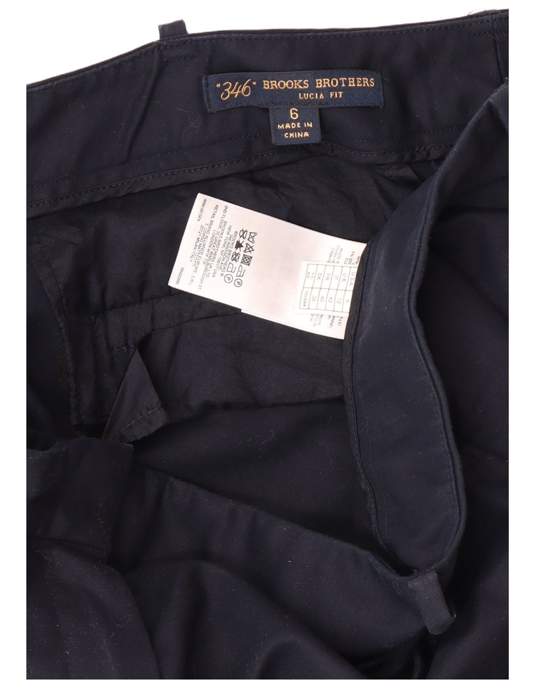 Брюки женские повседневные BROOKS BROTHERS UK 12 Medium W30 L32 Темно-синие