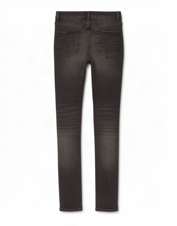 Женские потертые джинсы скинни Zara EU 42, большие W32 L33, черный хлопок