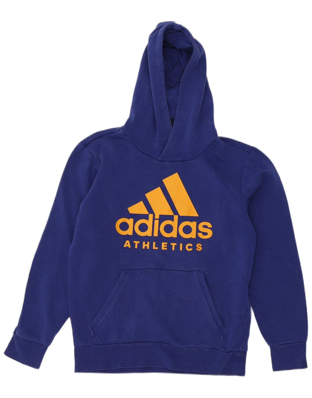 Мужской джемпер с капюшоном Adidas с рисунком, средний синий