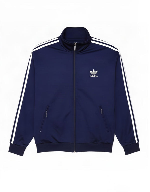 Мужская спортивная куртка Adidas UK 38/40, средний темно-синий полиэстер