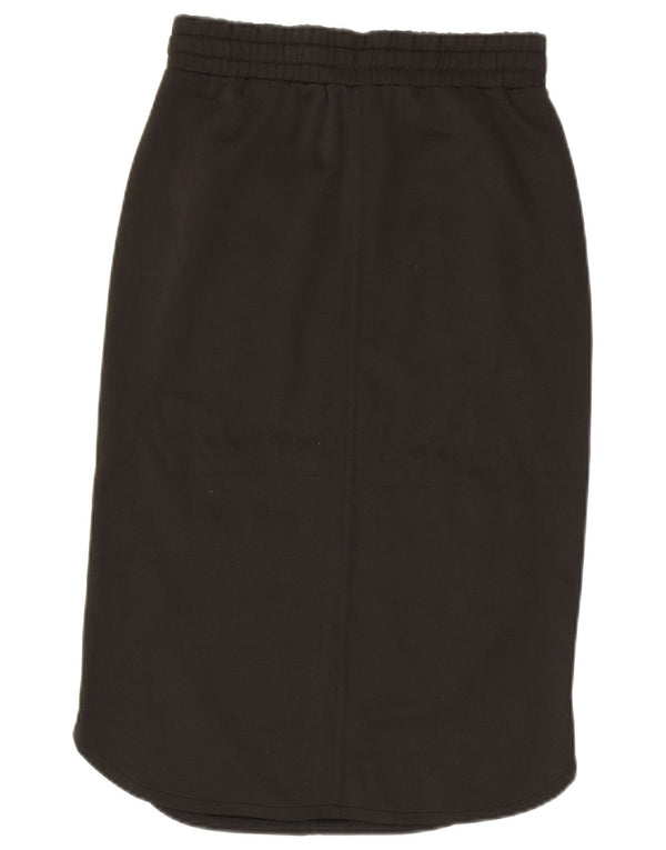 BENETTON Женская юбка-миди, маленькая W27, полиэстер цвета хаки