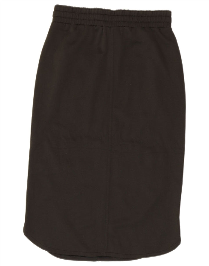 BENETTON Женская юбка-миди, маленькая W27, полиэстер цвета хаки