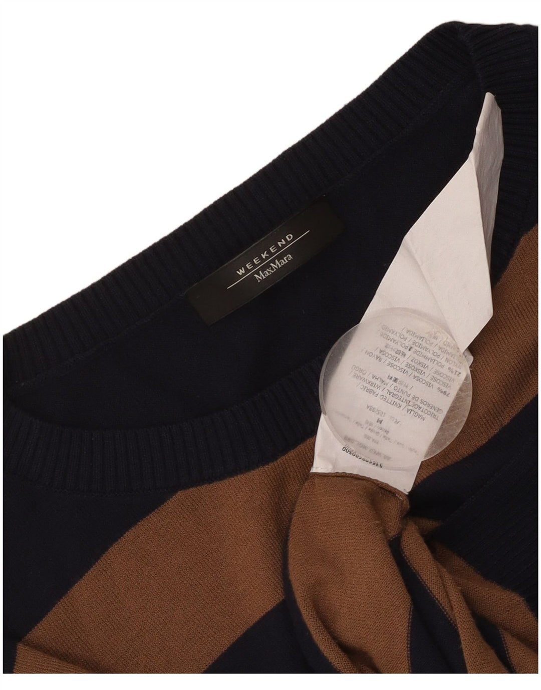 Женский джемпер с вырезом «лодочка» Max Mara, Великобритания 14, средний темно-синий