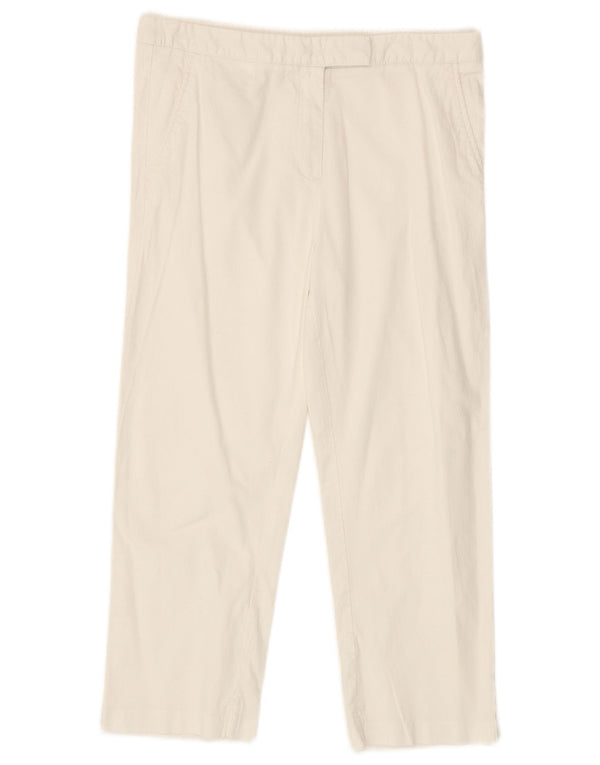 Женские капри Benetton UK 8, маленькие W28 L21, белый хлопок