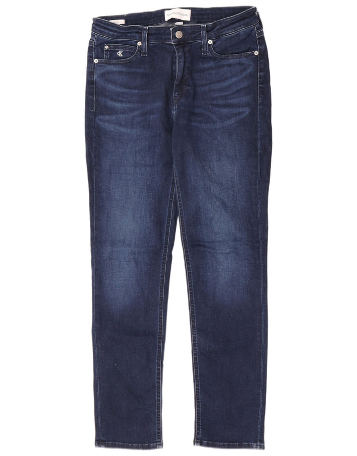 Женские узкие джинсы Calvin Klein W31 L30, синий хлопок