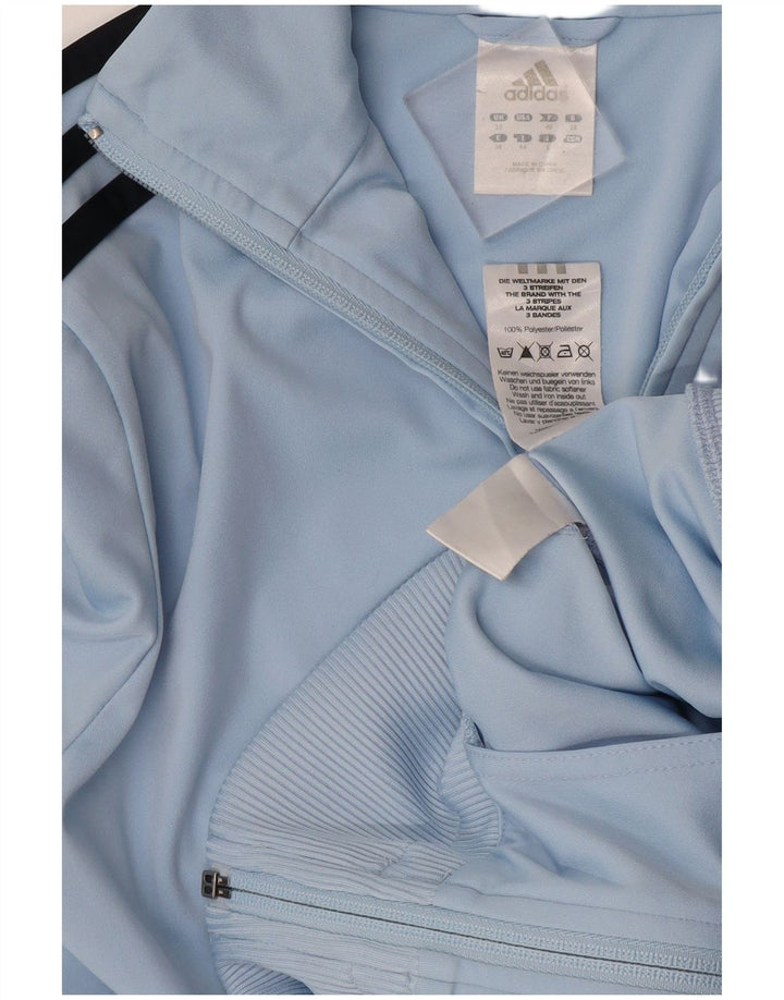 Женский спортивный костюм Adidas Top Jacket UK 12, средний синий полиэстер