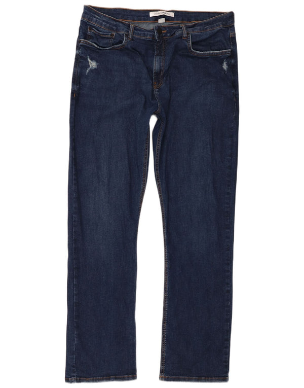 Мужские прямые джинсы Calvin Klein IT 48 Medium W38 L33 Темно-синие