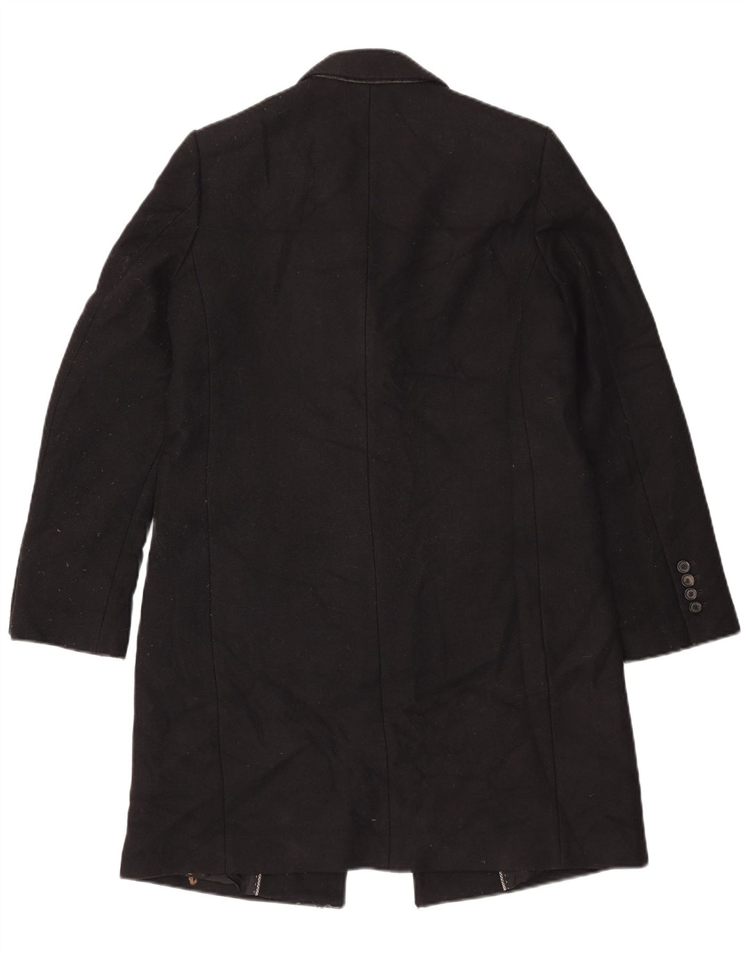 Женское пальто Zara Manteco UK 12, средний черный