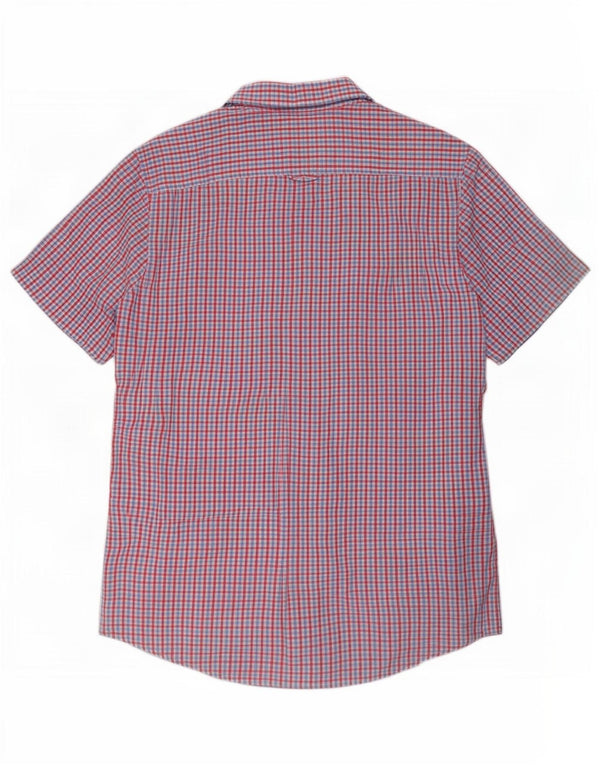 Crew Clothing Мужская рубашка с коротким рукавом 2XL, красная клетка, хлопок