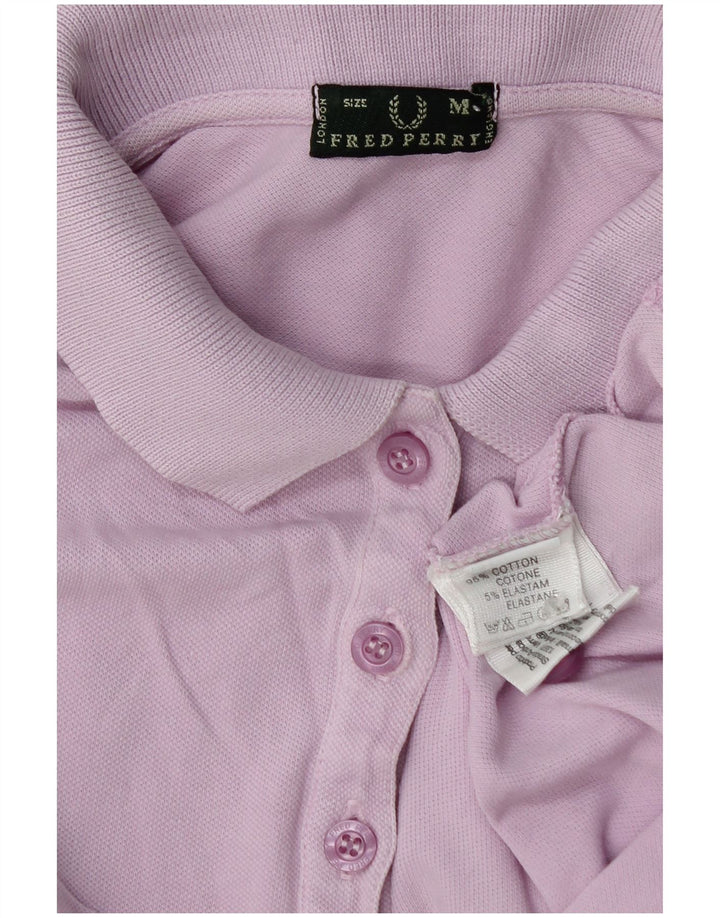 Женская рубашка поло Fred Perry UK 12, средний фиолетовый хлопок