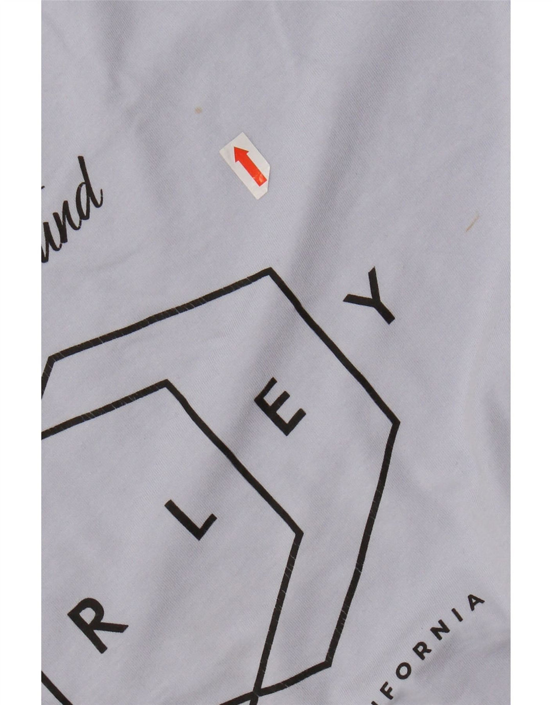 Мужская футболка с рисунком HURLEY, хлопковый топ среднего синего цвета