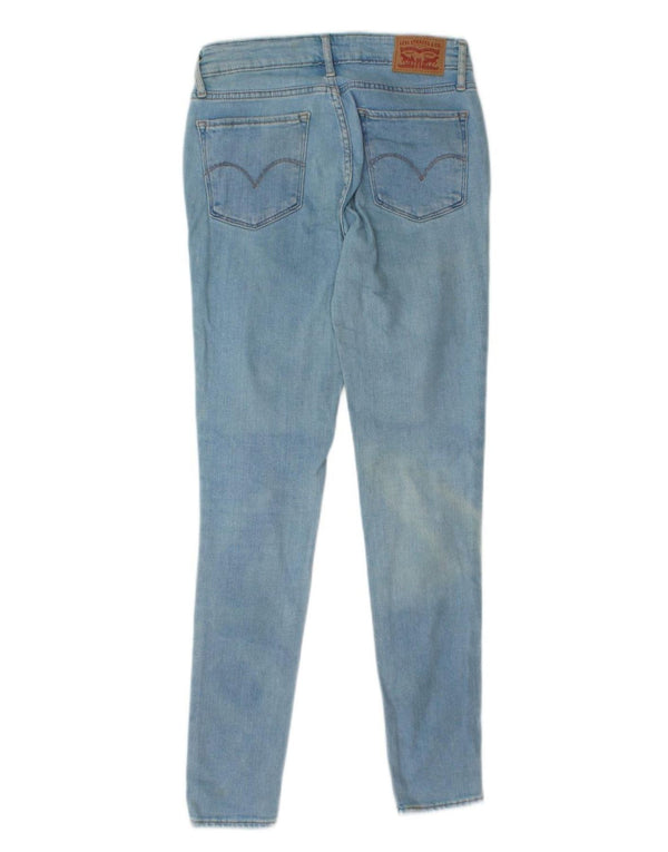 LEVI'S Womens 711 Skinny Jeans W25 L30 Blue Cotton
