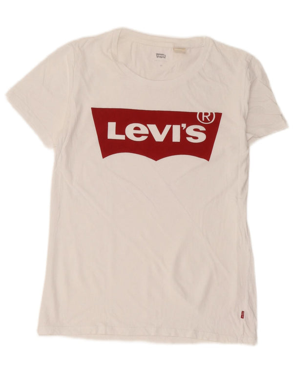 Женская футболка с рисунком Levi's Top UK 6 XS Белая