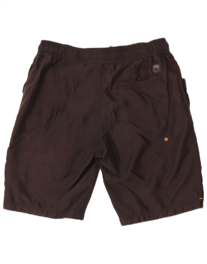 Мужские шорты для плавания Superdry с рисунком, средний черный, полиэстер
