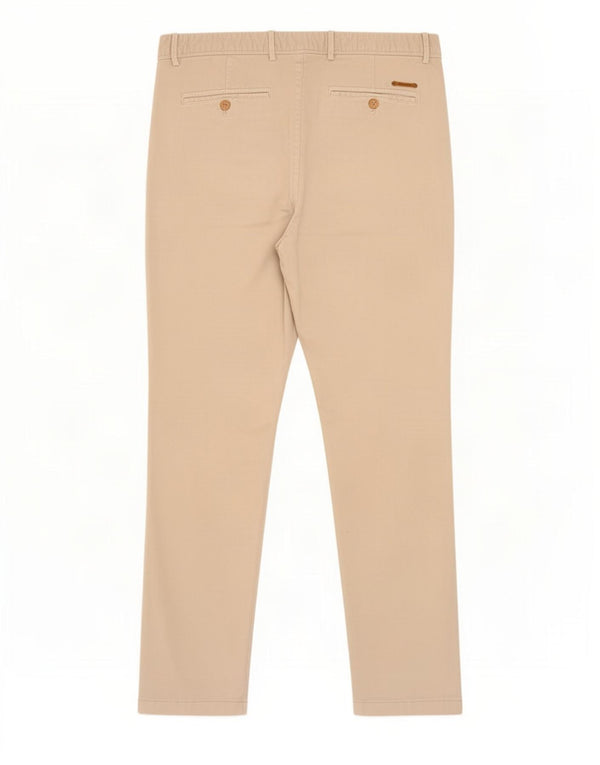 Мужские брюки-чиносы Massimo Dutti Slim Fit EU 42 Large W32 L29 Бежевые