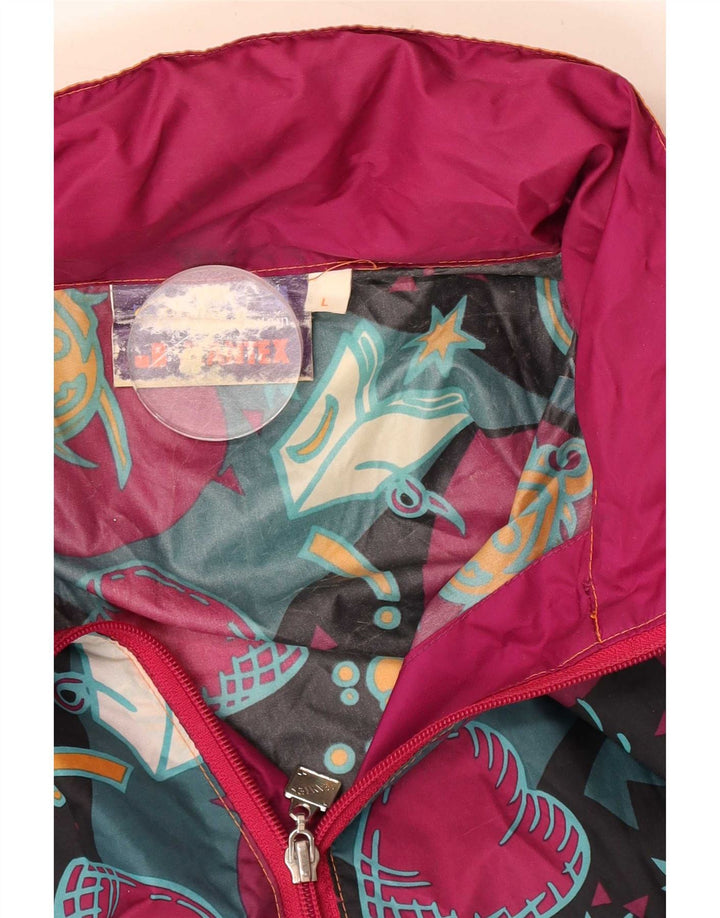 Мужской плащ с капюшоном J Jeantex UK 40, большой разноцветный с геометрическим узором