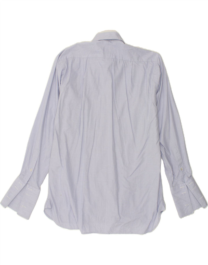 AQUASCUTUM Mens Shirt Size 15 1/2 Medium Blue Cotton Vintage Aquascutum and Second-Hand Aquascutum from Messina Hembry 