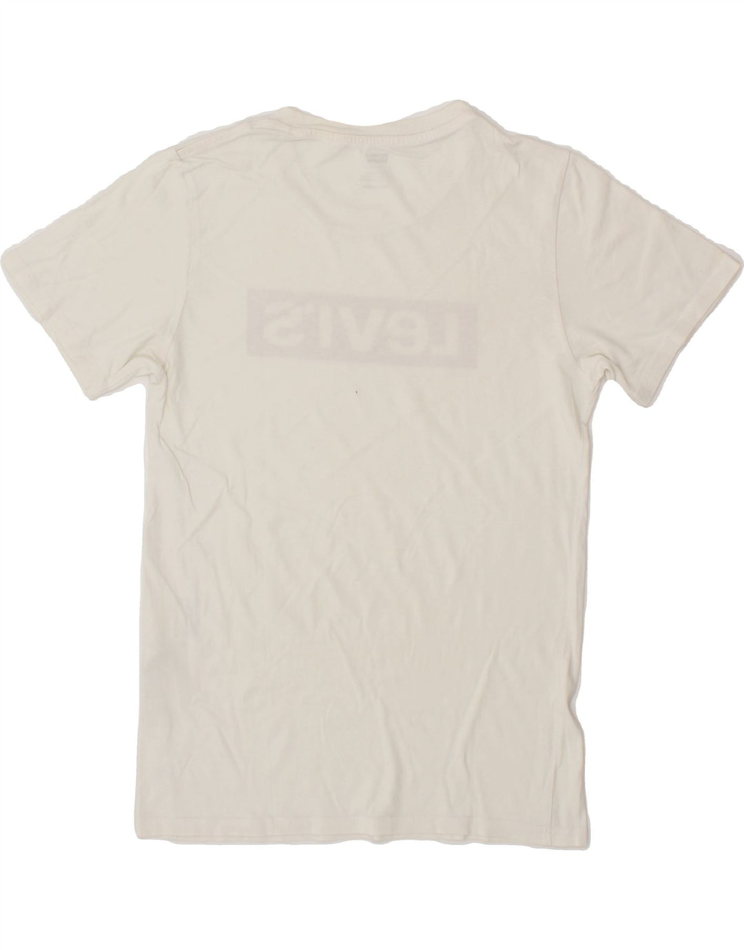 LEVI'S Mens Graphic T-Shirt Top 2XS White Cotton Vintage Levi's and Second-Hand Levi's from Messina Hembry 