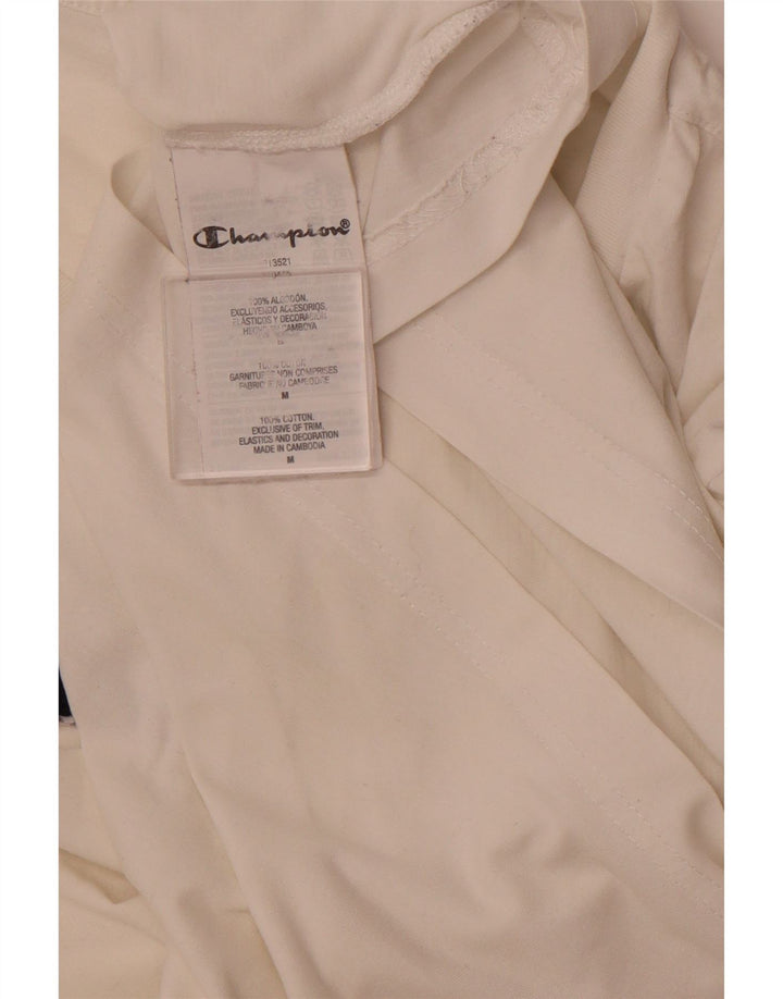 Мужская футболка с рисунком CHAMPION, топ среднего размера, белый хлопок, хлопок