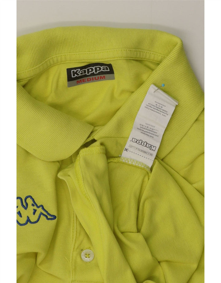 Мужская рубашка-поло Kappa, хлопок среднего зеленого цвета