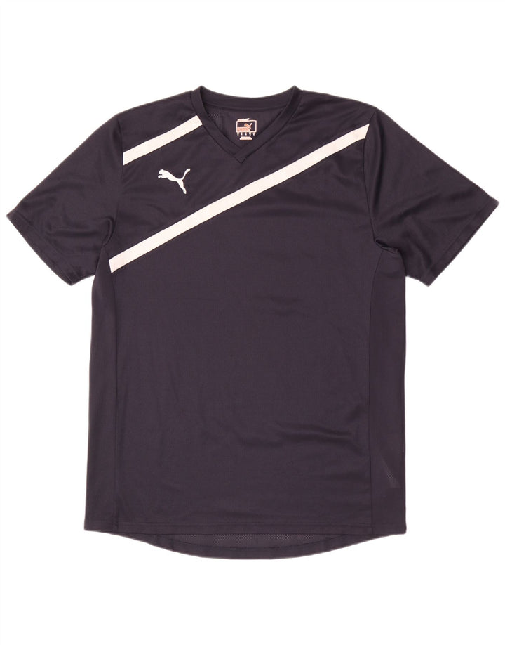 Мужская футболка Puma, большая темно-синяя полоска