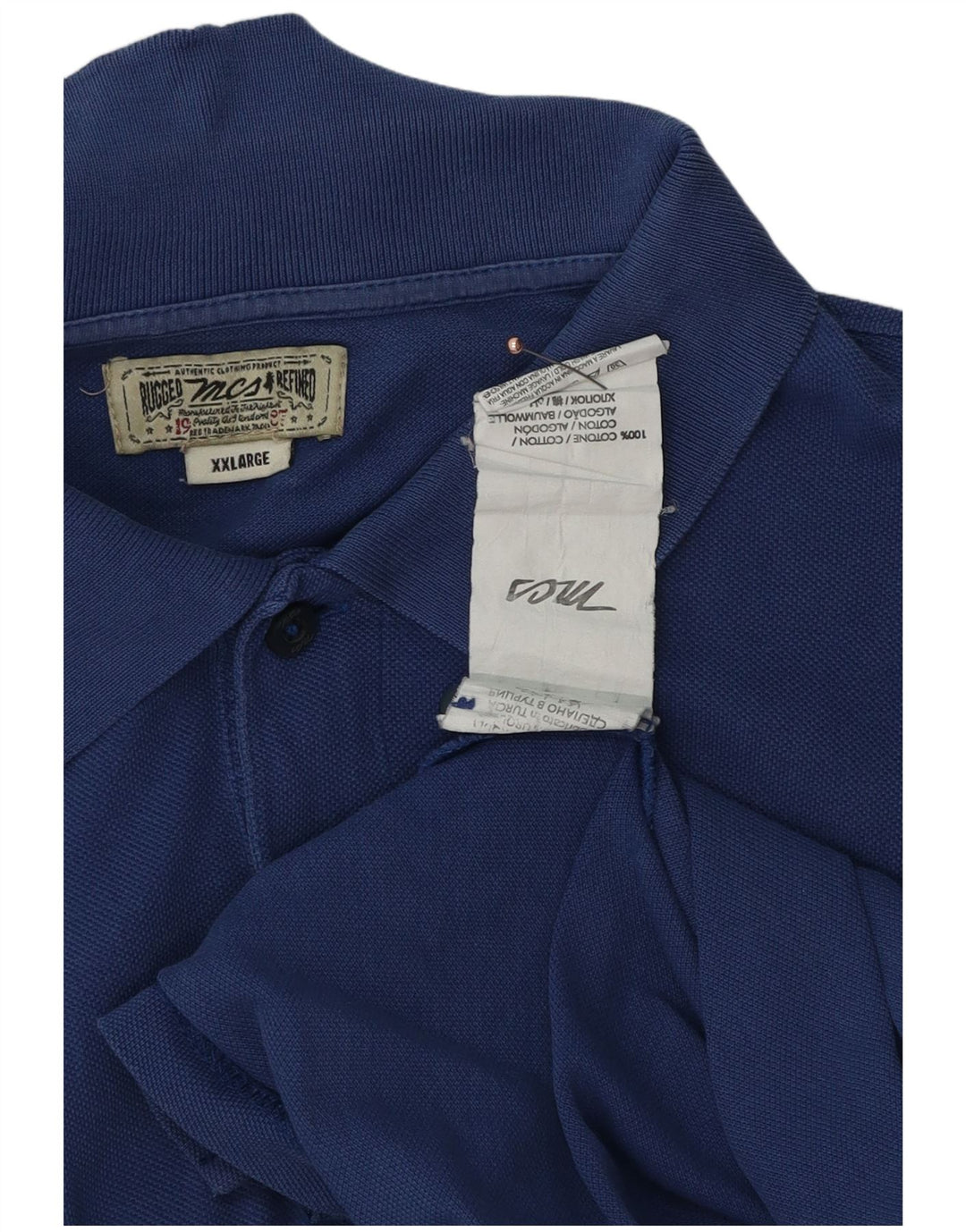 Мужская рубашка поло Marlboro Classics 2XL, синяя, хлопок