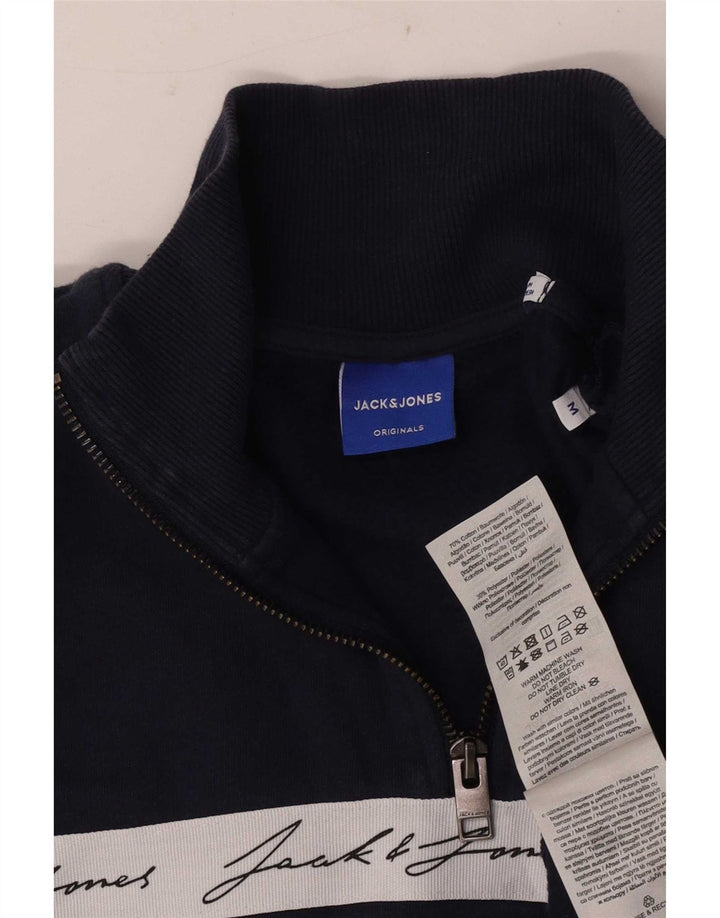 Мужской свитшот с рисунком Jack & Jones, средний, темно-синий, цветных блоков