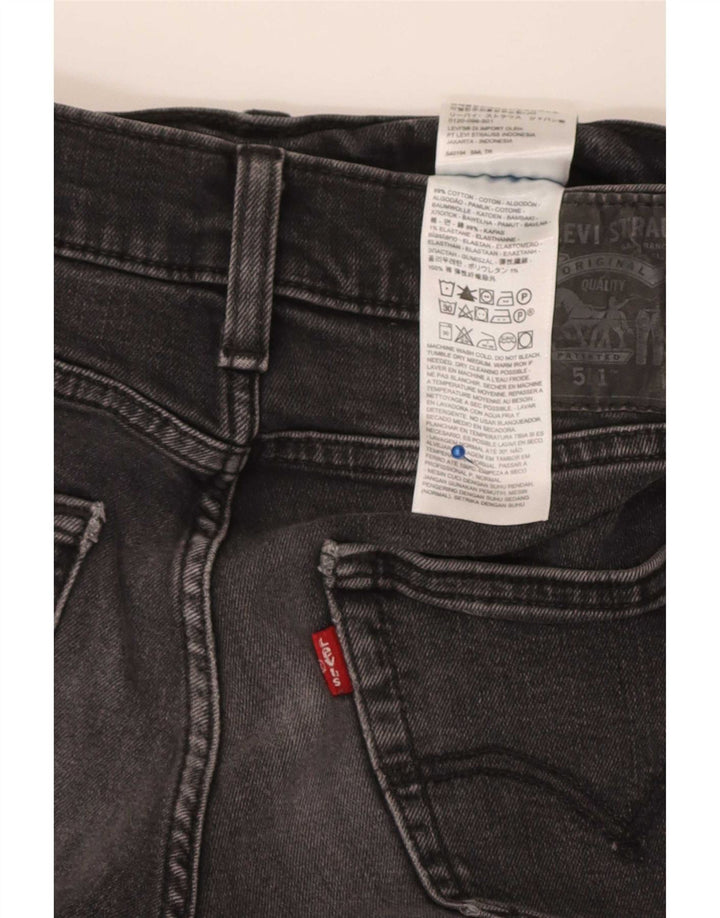 Мужские джинсовые шорты Levi's 511 W30, хлопок среднего серого цвета