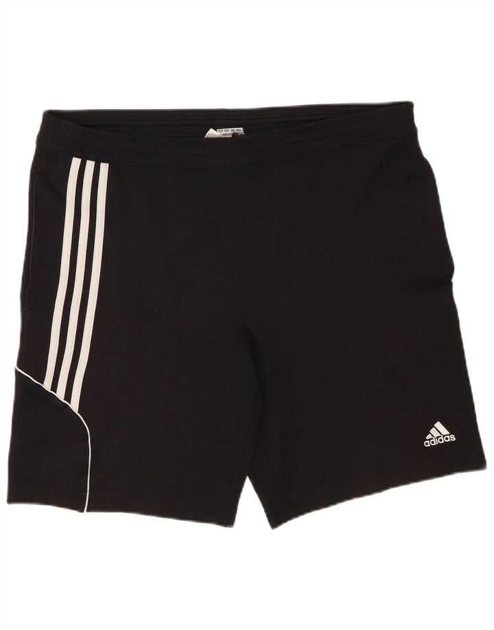 Мужские спортивные шорты Adidas Climalite, большие черные из полиэстера
