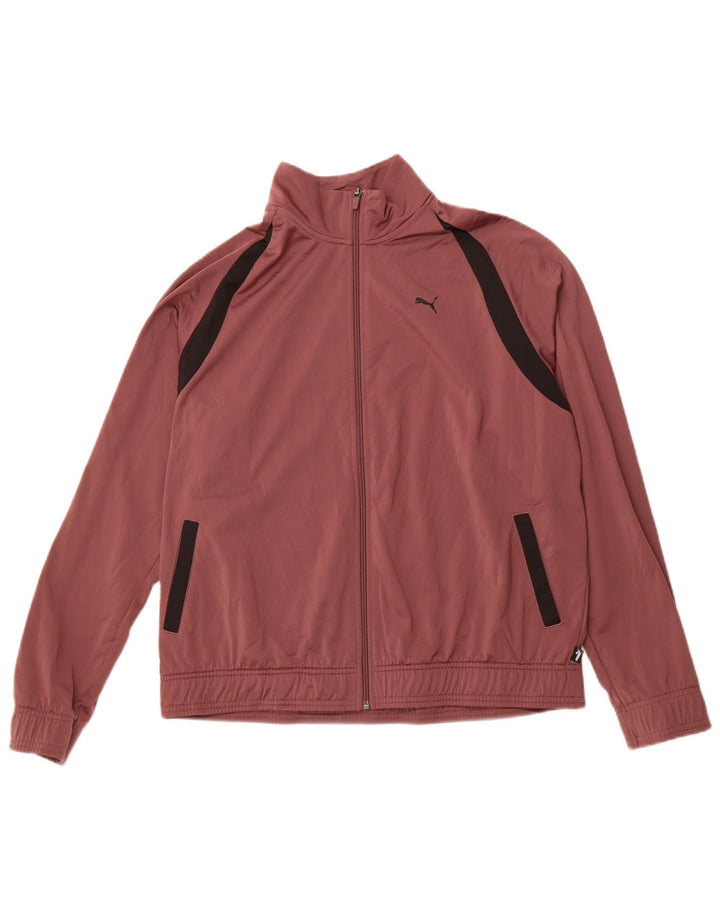 PUMA Womens Tracksuit Top Jacket UK 18 XL Maroon