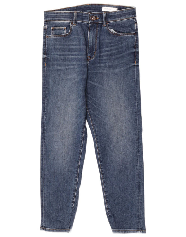 Женские укороченные джинсы-сигареты Marks & Spencer UK 10, маленькие W28 L24, синие