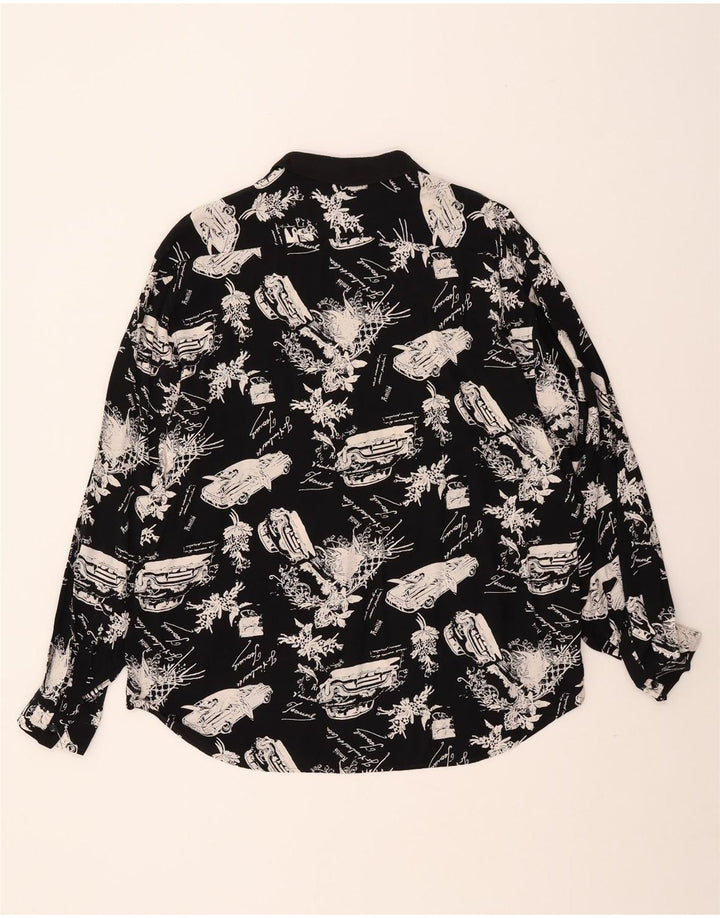 Мужской пуловер с рисунком VINTAGE, средний черный