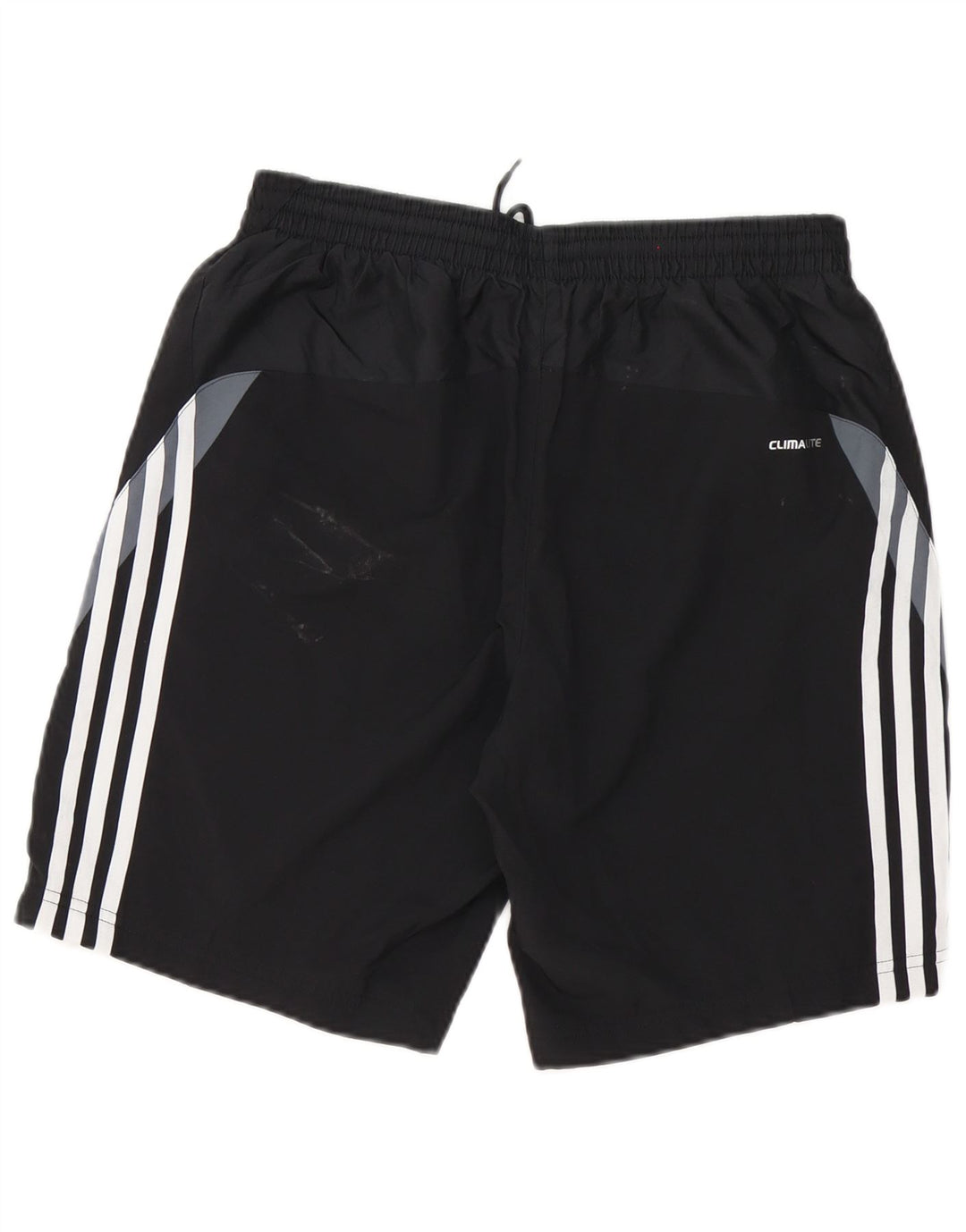 Мужские спортивные шорты Adidas Climalite, маленькие черные, полиэстер с цветными блоками