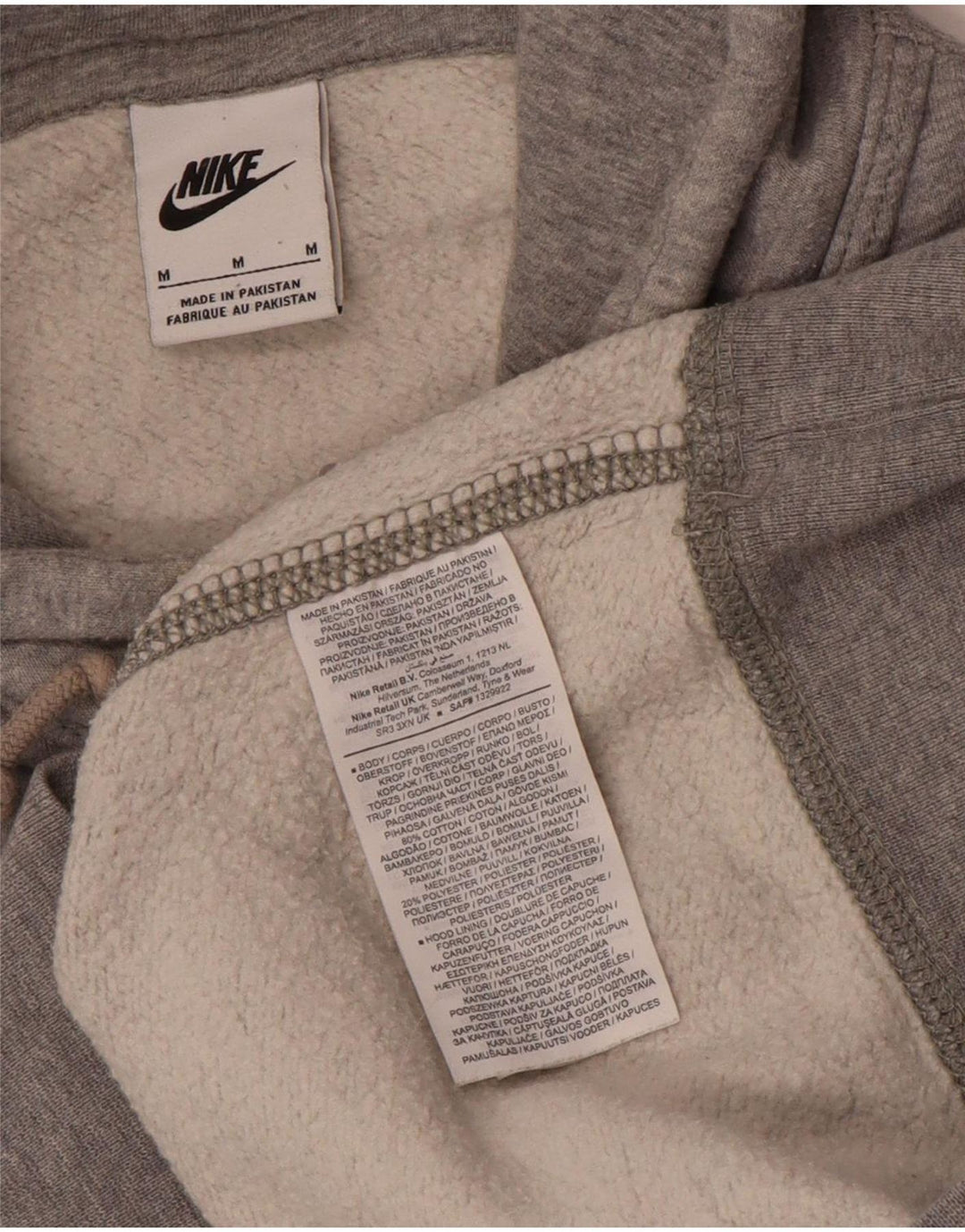 Мужской джемпер с капюшоном Nike средний серый