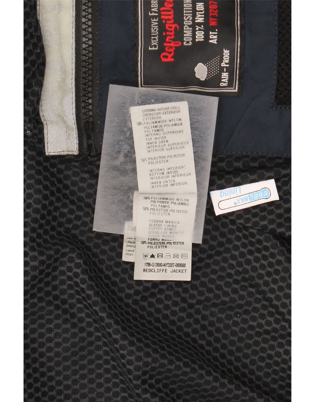 Мужская куртка-бомбер Refrigiwear UK 40, большая, темно-синяя, полиамид