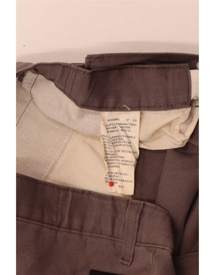 Мужские прямые брюки-карго Dickies W40 L30 серые из полиэстера
