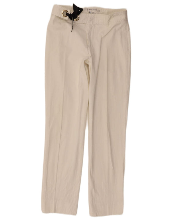 Женские прямые повседневные брюки Zara EU 36 XS W26 L27, белый хлопок