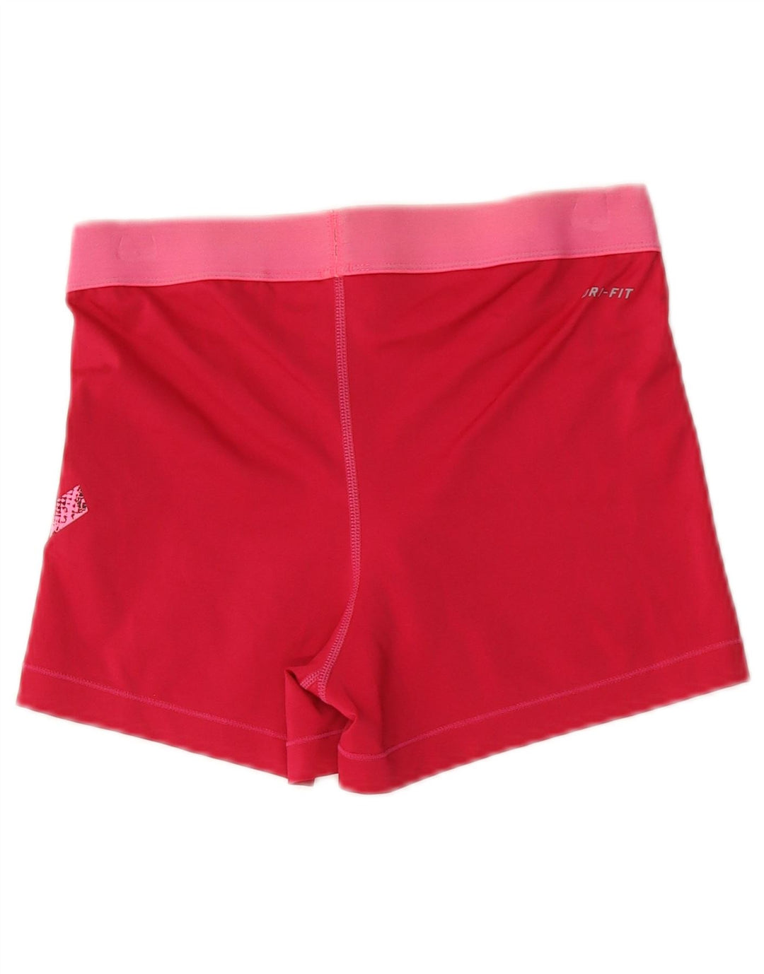 Женские спортивные шорты Nike Dri Fit с графическим рисунком UK 16, большие красные полиэстеровые шорты