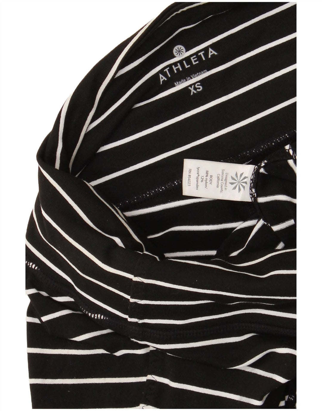 Женские леггинсы ATHLETA UK 6 XS, нейлон в черную полоску