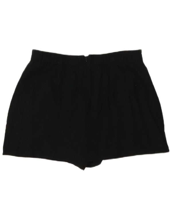 Женская мини-юбка-короткая юбка Hollister, большая W34, черная льняная