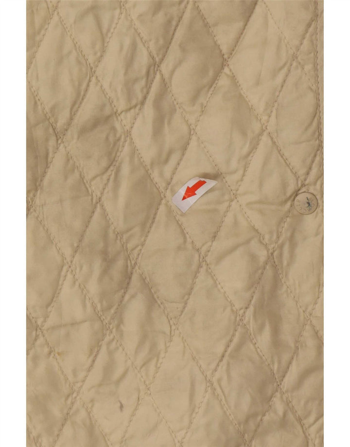 Женская стеганая куртка Moncler, размер 4 XL, бежевая