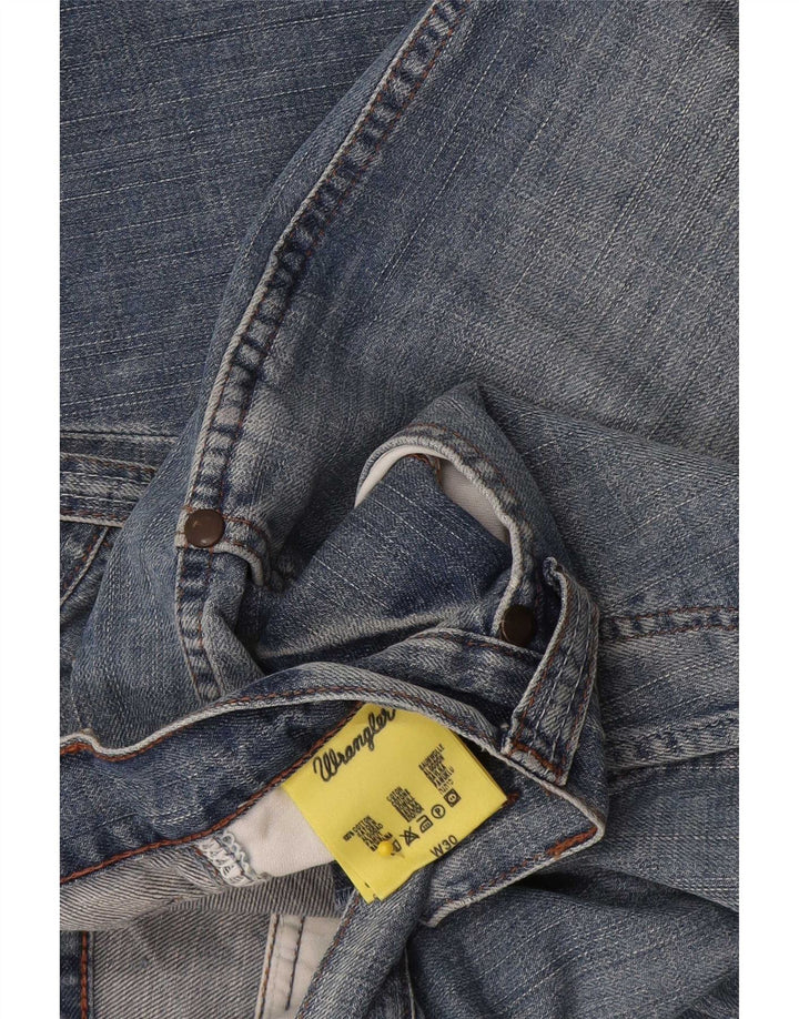 Мужские джинсовые шорты карго Wrangler W30, средний синий хлопок