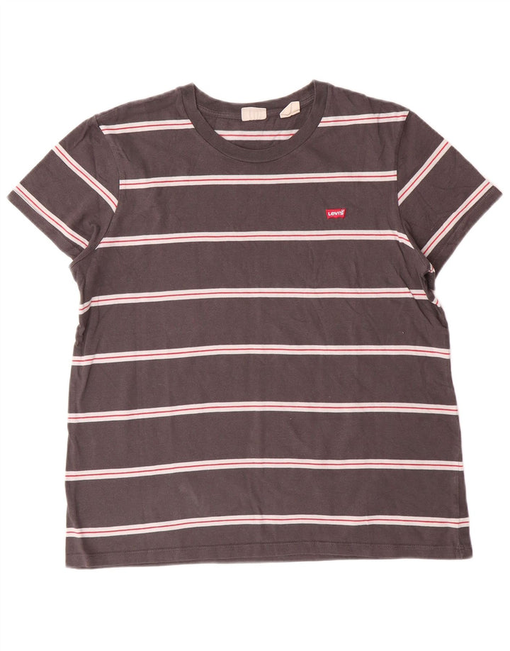 Женская футболка Levi's Top UK 14 Medium Grey Striped