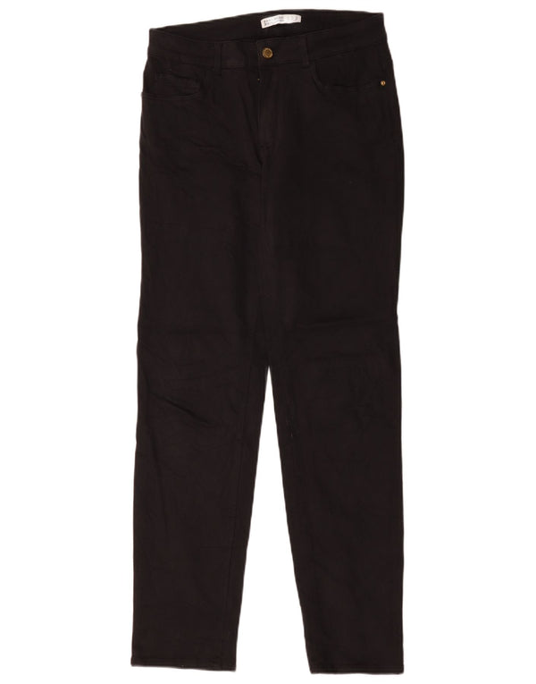 Женские прямые джинсы Zara EU 40 Medium W30 L30, черный хлопок