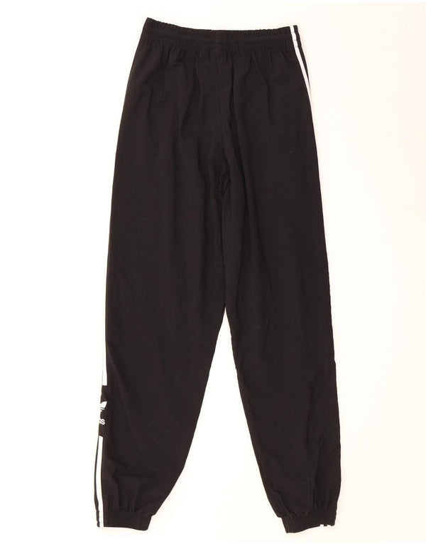 Женские спортивные брюки Adidas с графическим принтом, брюки для бега, Великобритания, 8, маленькие, черные, из полиэстера