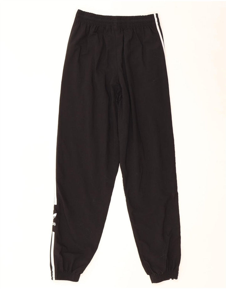 Женские спортивные брюки Adidas с графическим принтом, брюки для бега, Великобритания, 8, маленькие, черные, из полиэстера