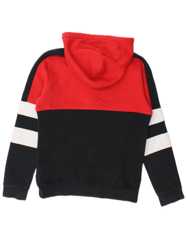 Джемпер с капюшоном на молнии для мальчиков Nike, 10–11 лет, средний черный, цветные блоки